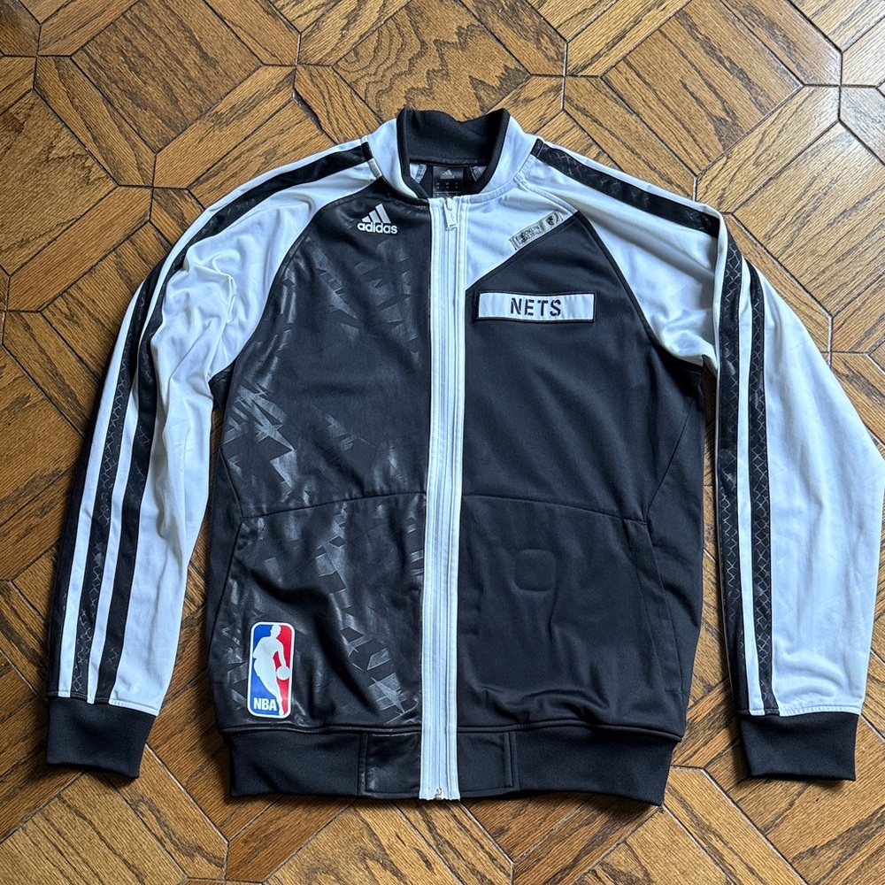 Adidas Black and White Nets Bomber Jacket